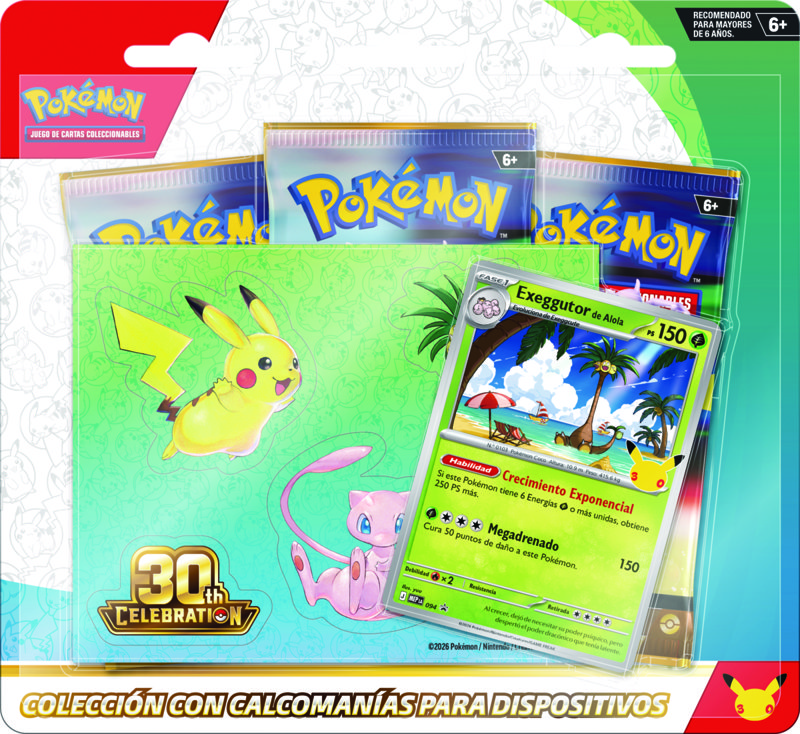 POKEMON TCG 30TH CELEBRATION - TECH STICKER COLLECTION ENGLISH