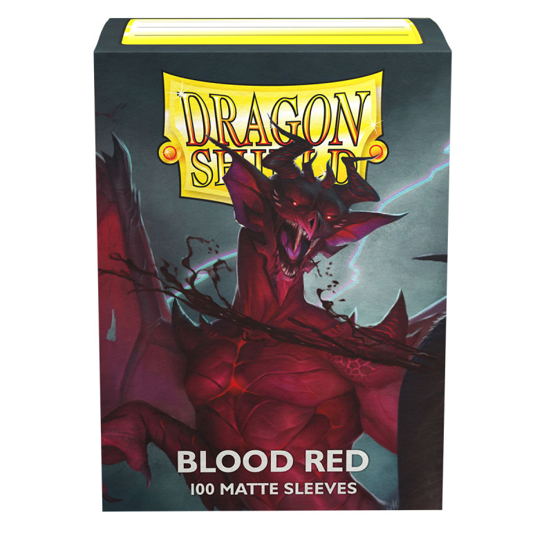 Protector de cartas Dragon Shield, matte, tamaño estándar "Blood Red"