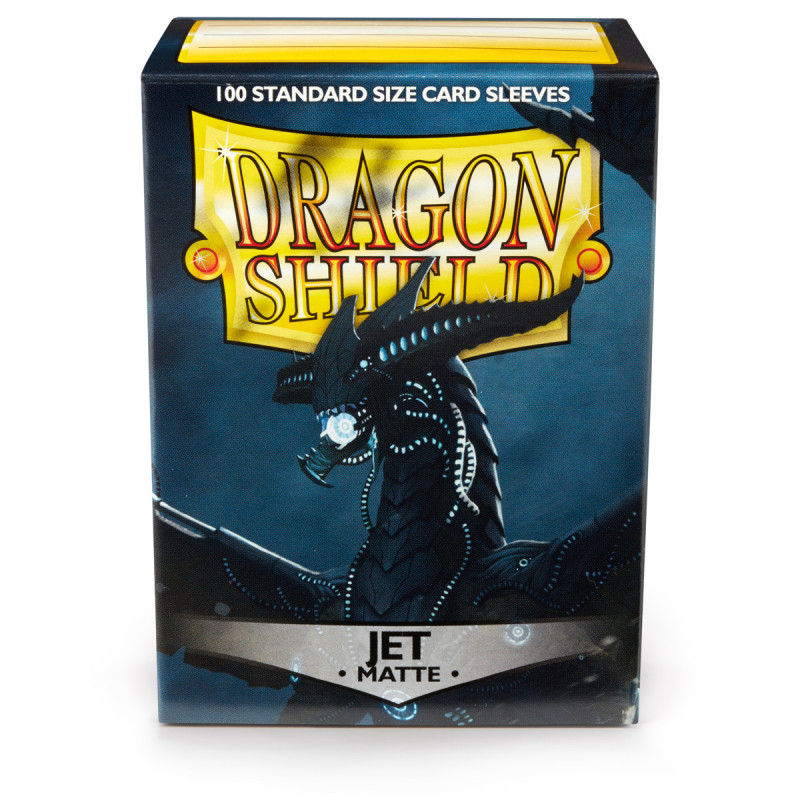 Protector de cartas Dragon Shield, matte, tamaño estándar "jet"