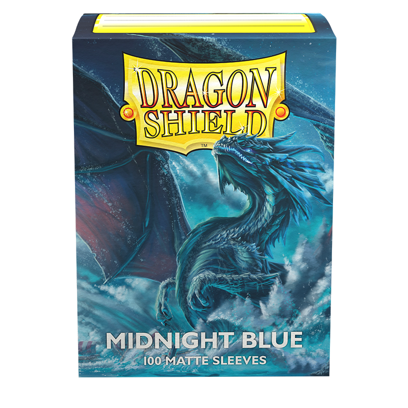 Protector de cartas Dragon Shield, matte, tamaño estándar "Midnight Blue"