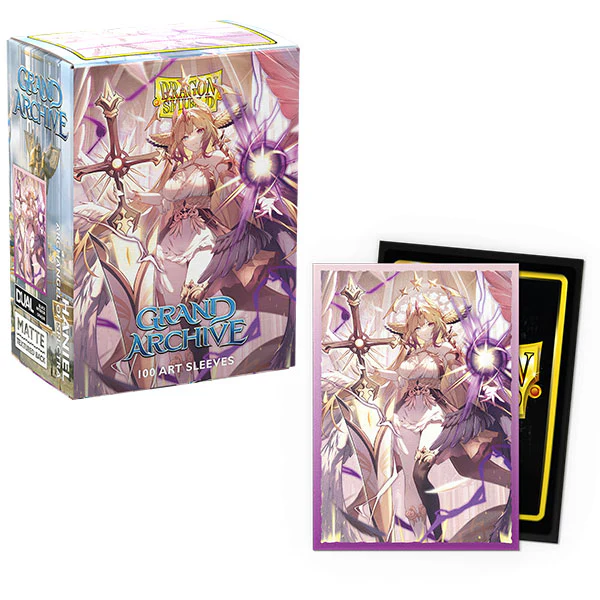 Protector de cartas Dragon Shield , dual matte, tamaño estándar "  Grand Archive Radiant Origins - Haniel, Archangel of Spectra"
